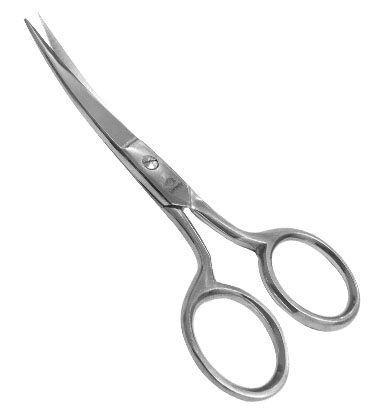 Tesoura refilar 114mm curva