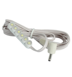 Lámpara con 6 LED (Blanco y con fio)