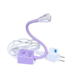 Luminária UV com lente de aumento (branca e violeta)